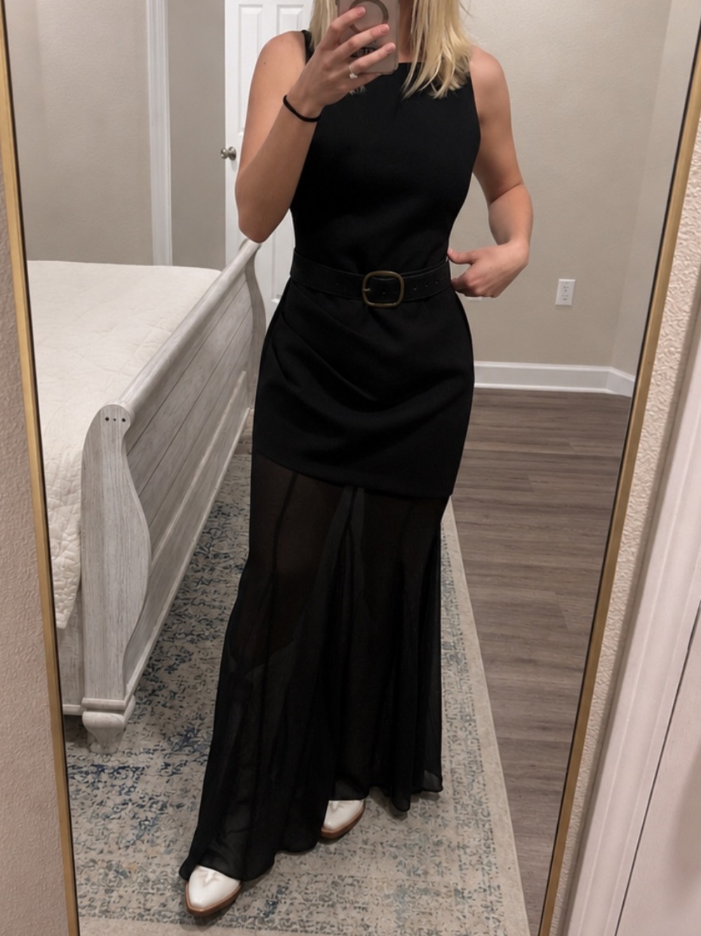 HELLO MOLLY MODERN ART MAXI DRESS BLACK 6
